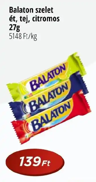 Real Balaton szelet ét, tej, citromos 27g ajánlat