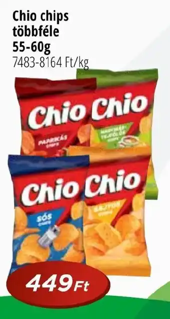 Chio chips többféle 55-60g