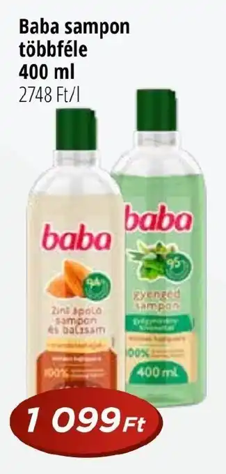 Real Baba sampon többféle 400ml ajánlat