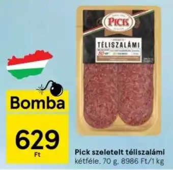 Tesco Pick szeletelt téliszalámi kétféle, 70g ajánlat