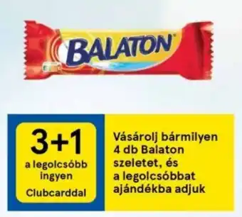 Tesco Vásárolj bármilyen 4 db Balaton szeletet, és a legolcsóbbat ajándékba adjuk ajánlat