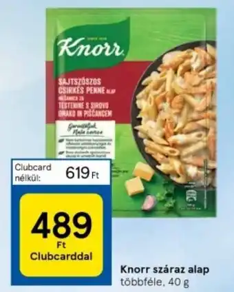 Tesco Knorr száraz alap többféle, 40 g ajánlat