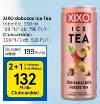 Tesco XIXO dobozos Ice Tea többféle, 250 ml ajánlat