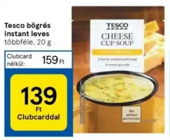 Tesco Tesco bögrés instant leves 20g ajánlat