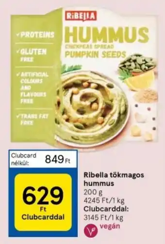 Ribella tökmagos hummus 200g