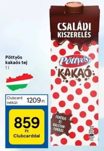 Tesco Pöttyös kakaós tej 1l ajánlat