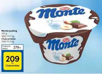 Tesco Monte puding 150g ajánlat