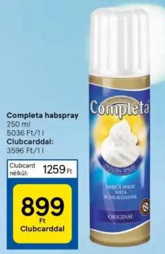 Tesco Completa habspray 250 ml ajánlat