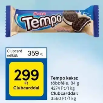 Tesco Tempo keksz többféle, 84 g ajánlat