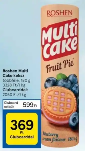 Tesco Roshen Multi Cake keksz többféle, 180 g ajánlat