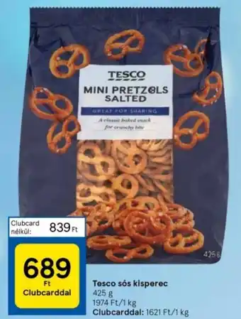 Tesco Tesco sós kisperec 425 g ajánlat