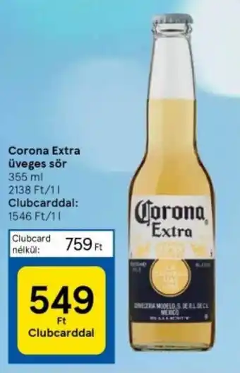Tesco Corona Extra üveges sör 355ml ajánlat