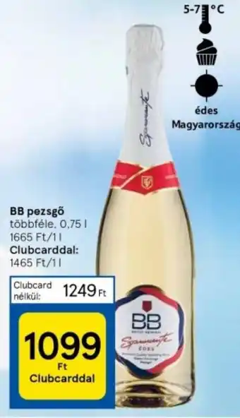 Tesco BB pezsgő többféle, 0,75l ajánlat