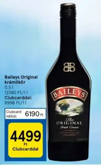 Tesco Baileys Original krémlikőr 0,5l ajánlat