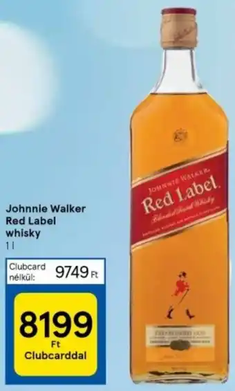 Tesco Johnnie Walker Red Label whisky 1l ajánlat