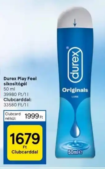 Tesco Durex Play Feel síkosítógél 50 ml ajánlat