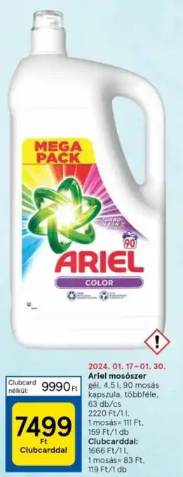 Tesco Ariel mosószer 4,5l ajánlat