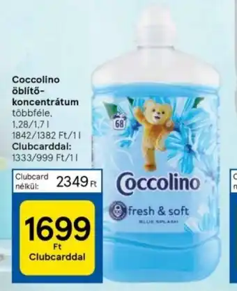 Tesco Coccolino öblítő- koncentrátum 1,28l/1,7l ajánlat