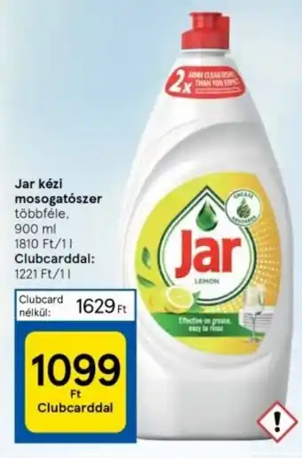 Tesco Jar kézi mosogatószer többféle, 900ml ajánlat