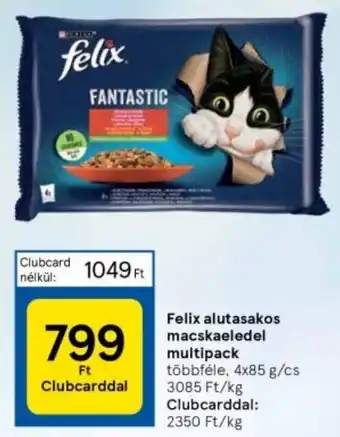Felix alutasakos macskaeledel multipack többféle, 4x85 g/cs
