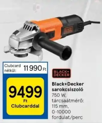 Tesco Black+Decker sarokcsiszoló 750 W ajánlat