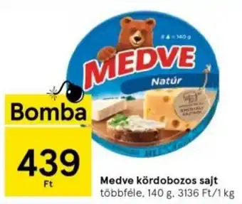 Tesco Medve kördobozos sajt többféle, 140 g ajánlat