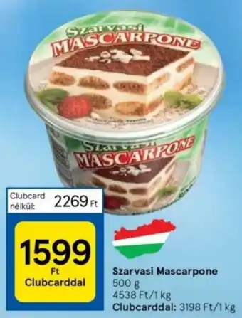 Tesco Szarvasi Mascarpone 500g ajánlat