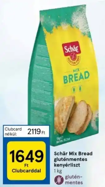 Tesco Schär Mix Bread gluténmentes kenyérliszt 1 kg ajánlat