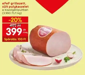 Spar eFeF grillezett, sült pulykaszelet 10dkg ajánlat