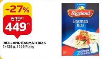 Auchan RICELAND BASMATI RIZS 2x125 g ajánlat