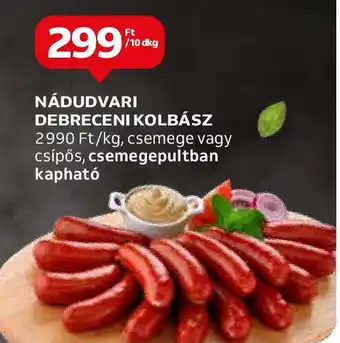 Auchan NÁDUDVARI DEBRECENI KOLBÁSZ 10dkg ajánlat