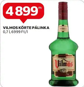 VILMOS KÖRTE PÁLINKA 0,7l