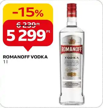 Auchan ROMANOFF VODKA 1l ajánlat