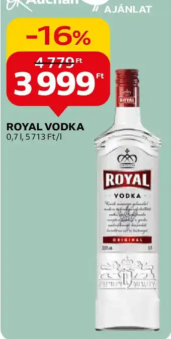 Auchan ROYAL VODKA 0,7l ajánlat