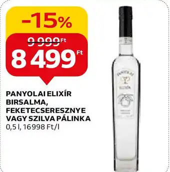 PANYOLAI ELIXÍR BIRSALMA, FEKETECSERESZNYE VAGY SZILVA PÁLINKA 0,5l