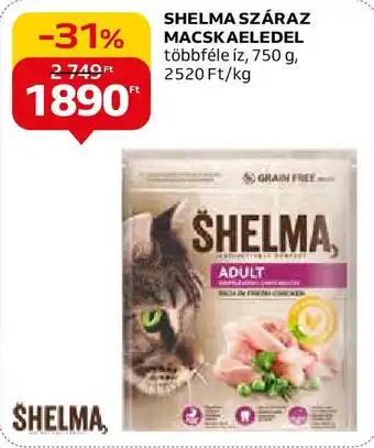 Auchan SHELMA SZÁRAZ MACSKAELEDEL, 750g ajánlat