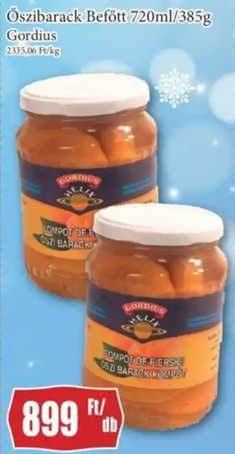 Őszibarack Befőtt 720ml/385g