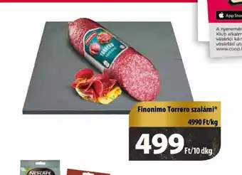 Coop Finonimo Torrero szalámi 10dkg ajánlat