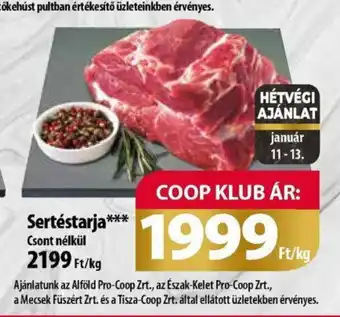 Coop Sertéstarja 1kg ajánlat