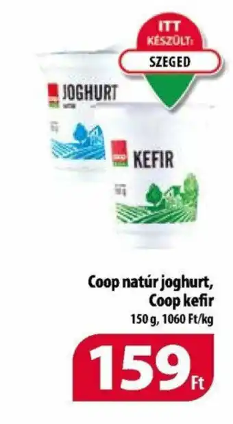 Coop Coop natúr joghurt Coop kefir 150 g ajánlat