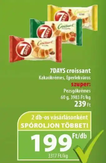 Coop 7DAYS croissant 60g ajánlat