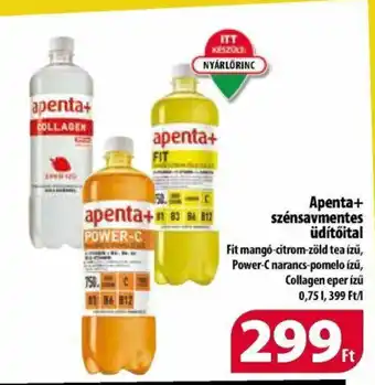 Coop Apenta+ szénsavmentes üdítőital 0,75l ajánlat