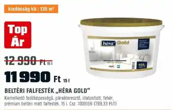BELTÉRI FALFESTÉK „HÉRA GOLD 15l