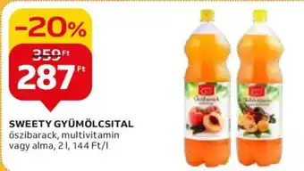 Auchan SWEETY GYÜMÖLCSITAL 2l ajánlat