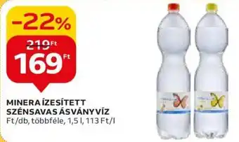 Auchan MINERAÍZESÍTETT SZÉNSAVAS ÁSVÁNYVÍZ 1,5l ajánlat
