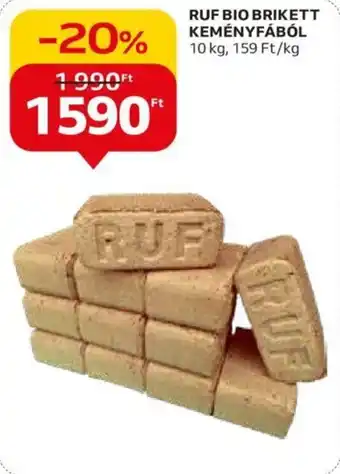 RUF BIO BRIKETT KEMÉNYFÁBÓL 10 kg