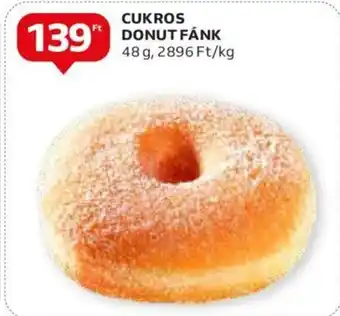 Auchan CUKROS DONUT FÁNK 48g ajánlat