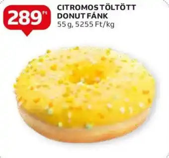 Auchan CITROMOS TÖLTÖTT DONUT FANK 55g ajánlat