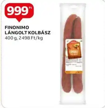 Auchan FINONIMO LÁNGOLT KOLBÁSZ 400g ajánlat