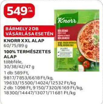 Auchan KNORR XXL ALAP 89g ajánlat